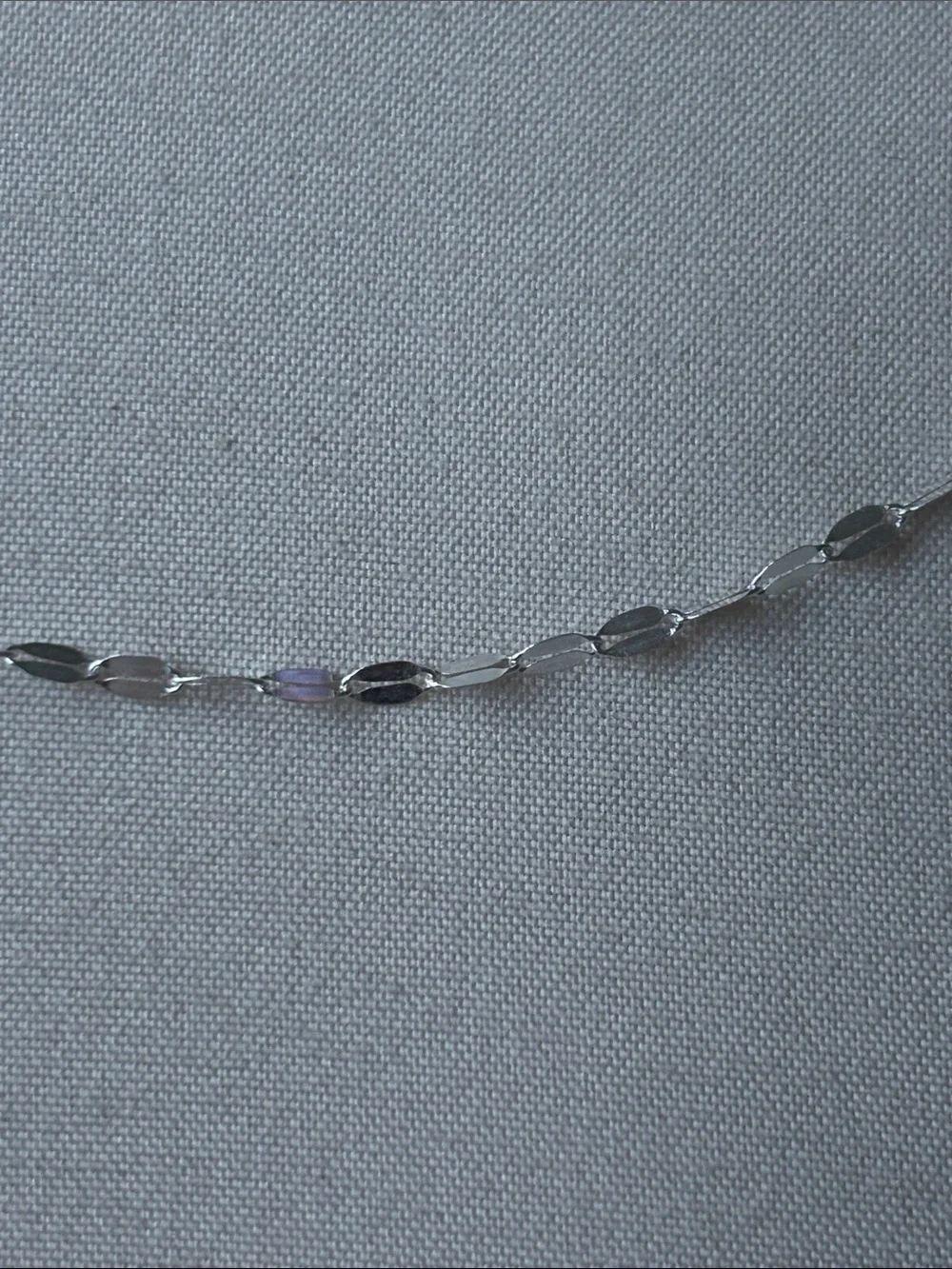 Delicate Silver Link Necklace - Silver